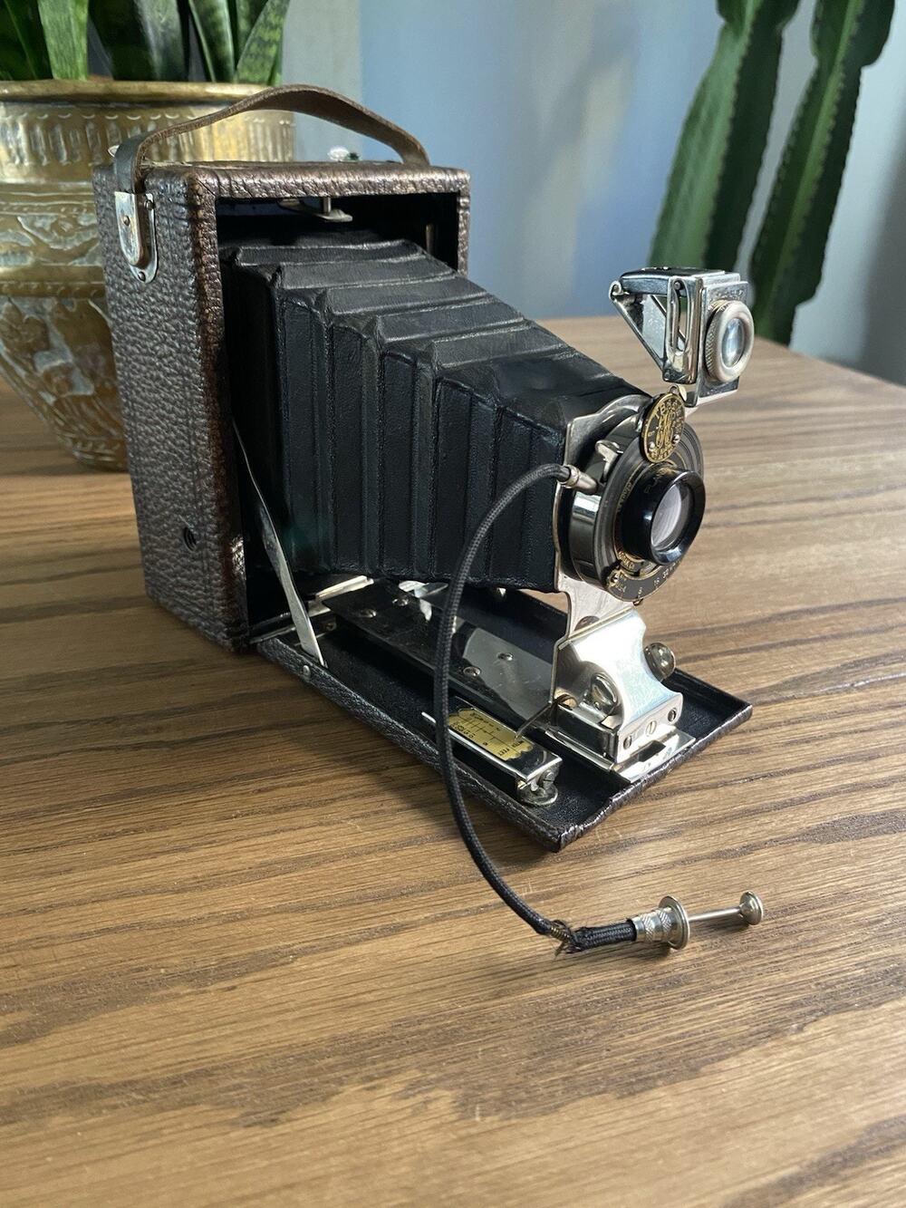 Antique Kodak Eastman Premo No.1 Folding Camera Leather Bellows Patented 1913